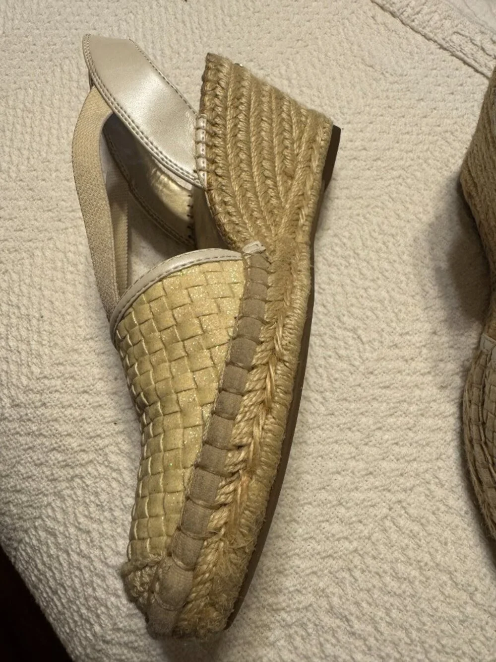Anne Klein Flex Espadrilles Light Beige Sz. 6M